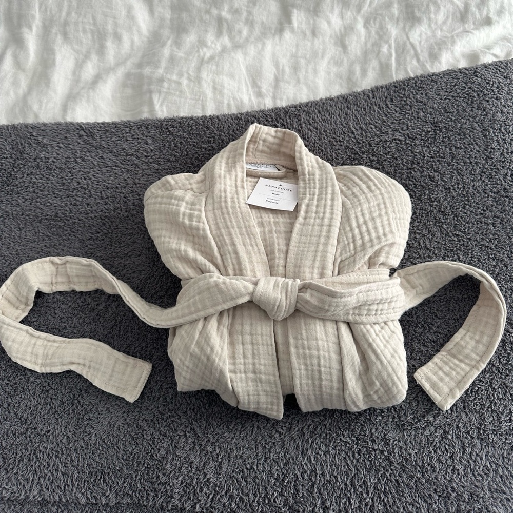 Parachute Cloud Cotton Robe in Bone Size M